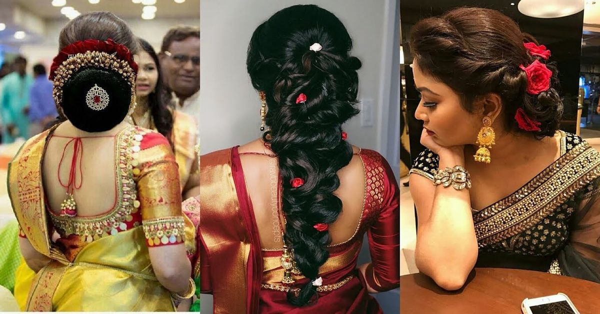 Indian Bridal Hairstyles For Reception That Quintessential The Mingling Of  Style And Traditions