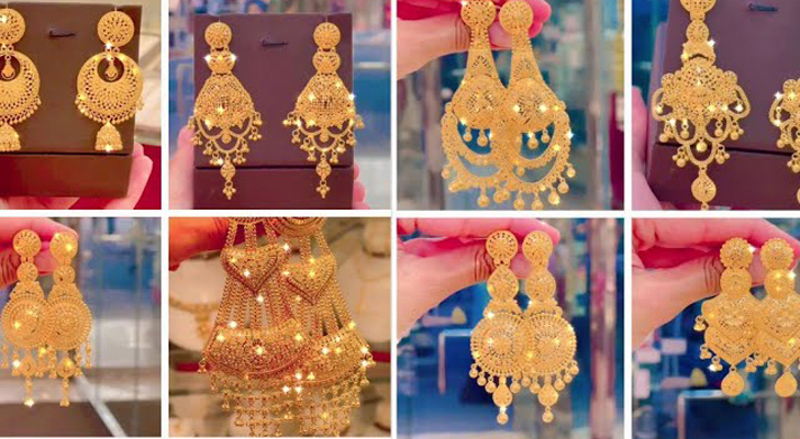 Gold Earrings With Weight Latest Design 22 Karat